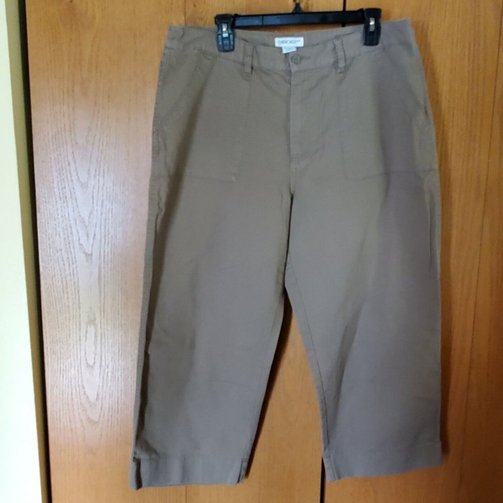 Women's Cherokee Brand beige Size 16  Cargo pants Vintage